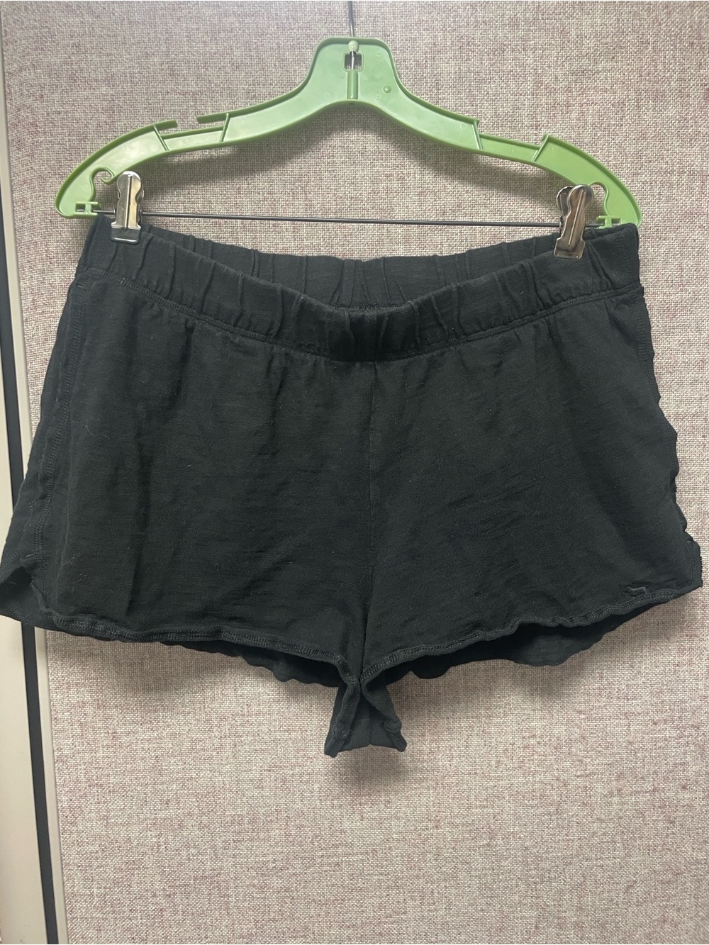 Women’s VS Pink Black Knit Lounge Shorts